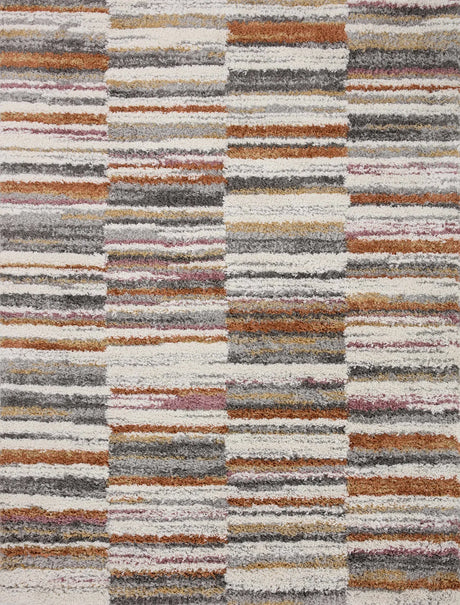 Loloi Levitt Shag Lev-03 Ivory/Sunset Rug - main flat