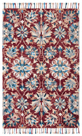 Safavieh Aspen 4'-0" x 6'-0" Rug in Wine / Blue