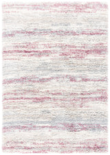 Safavieh Fontana Shag  800 4'-0" x 6'-0" Rug in Ivory / Pink