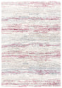 Safavieh Fontana Shag  800 4'-0" x 6'-0" Rug in Ivory / Pink