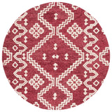 Safavieh Abstract 6'-0" x 6'-0" Rug in Red / Ivory
