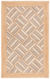 Safavieh Natural Fiber 4'-0" x 6'-0" Rug in Natural / Grey