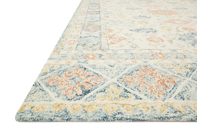 Loloi Norabel Nor-01 Ivory/Multi Rugs - rug corner