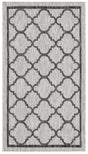 Safavieh Courtyard 2'-0" x 3'-7" Rug in Light Grey / Black
