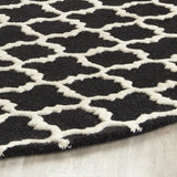 Safavieh Cambridge 6'-0" x 6'-0" Rug in Black / Ivory