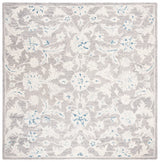 Safavieh Micro-Loop 5'-0" x 5'-0" Rug in Grey / Ivory