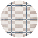 Safavieh Groove 6'-7" x 6'-7" Rug in Ivory / Blue