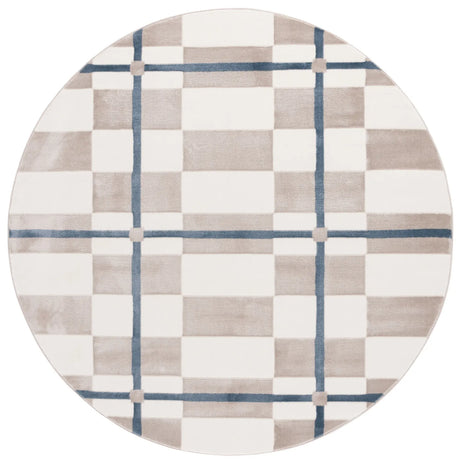 Safavieh Groove 6'-7" x 6'-7" Rug in Ivory / Blue