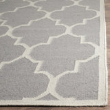 Safavieh Dhurries 6'-0" x 9'-0" Rug in Grey / Ivory
