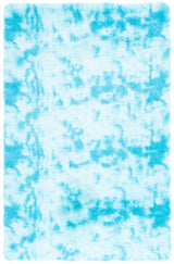 Safavieh Rainbow Shag 4'-0" x 6'-0" Rug in Aqua