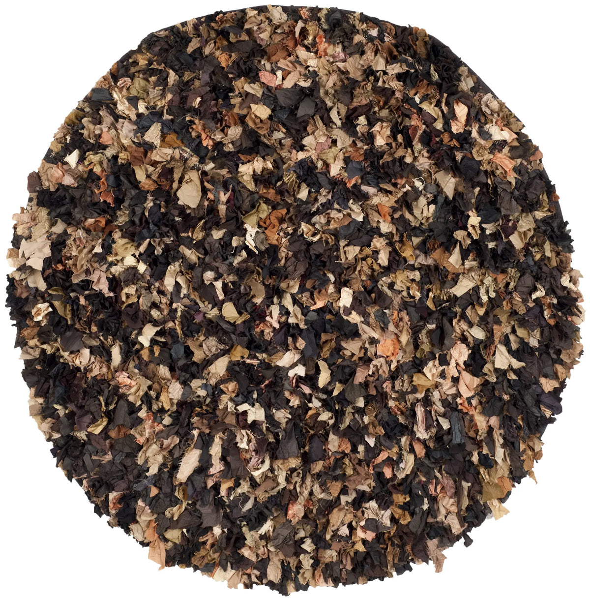 Safavieh Rio Shag 6'-0" x 6'-0" Rug in Brown / Multi