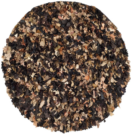 Safavieh Rio Shag 6'-0" x 6'-0" Rug in Brown / Multi
