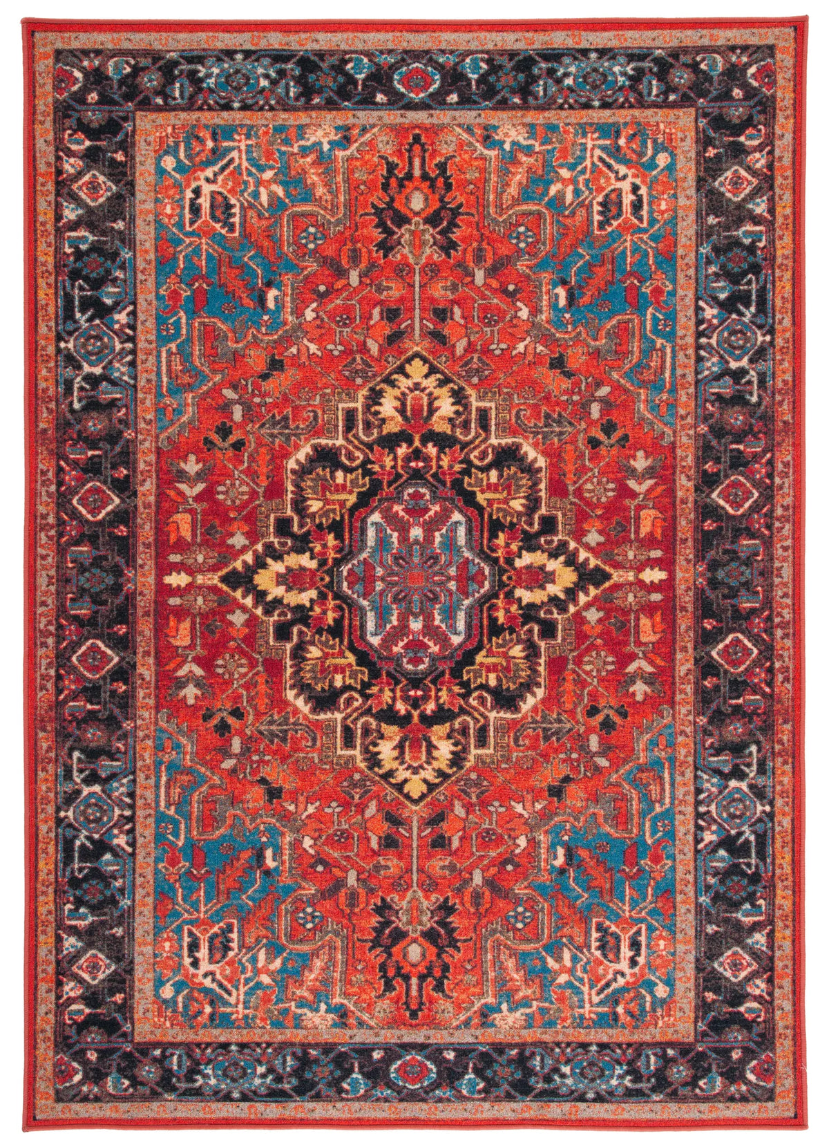 Safavieh Journey 4'-4" x 6'-0" Rug in Red / Blue