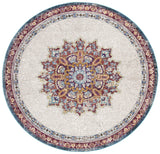 Safavieh Aria 6'-5" x 6'-5" Rug in Ivory / Navy