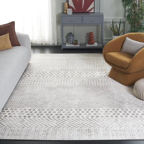 Safavieh Pyramid 10'-0" x 14'-0" Rug in Ivory / Grey