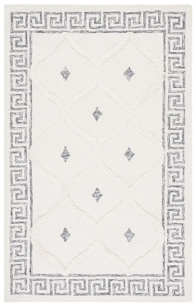 Safavieh Casablanca 4'-0" x 6'-0" Rug in Ivory / Black