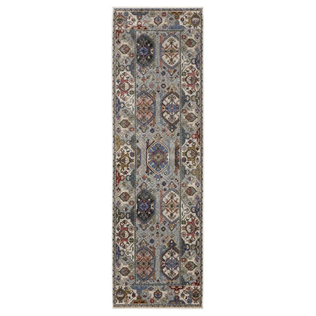 Oriental Weavers Sphinx HASTINGS HA04E Blue Geometric Rugs - runner