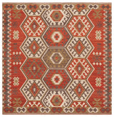 Safavieh Kilim 6'-0" x 6'-0" Rug in Red / Olive