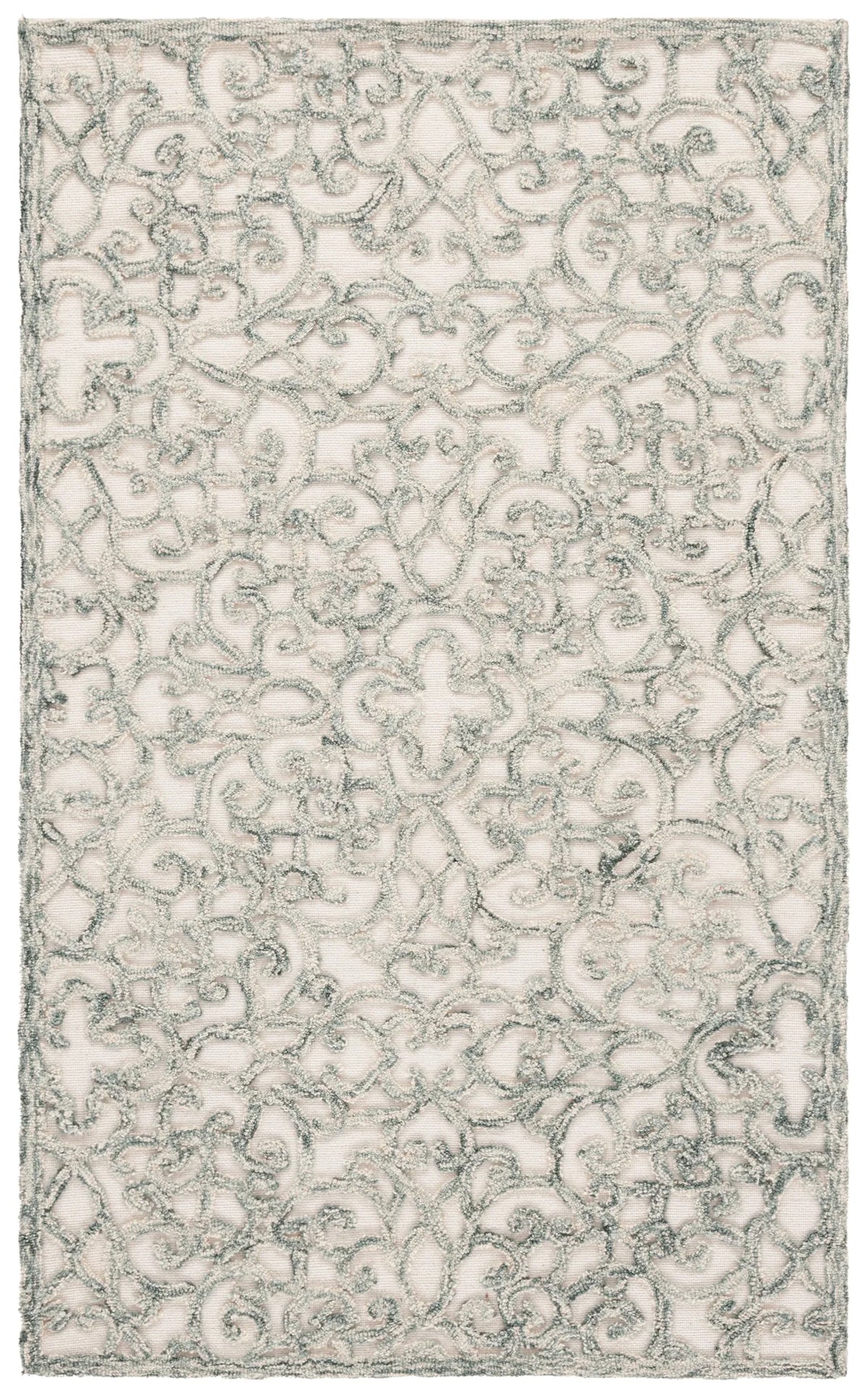 Safavieh Trace 3'-0" x 5'-0" Rug in Charcoal / Ivory