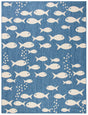 Safavieh Courtyard 10'-0" x 14'-0" Rug in Blue / Beige