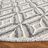 Safavieh Trace 6'-0" x 6'-0" Rug in Grey / Black