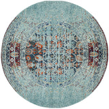 Safavieh Monaco 5'-0" x 5'-0" Rug in Blue / Multi