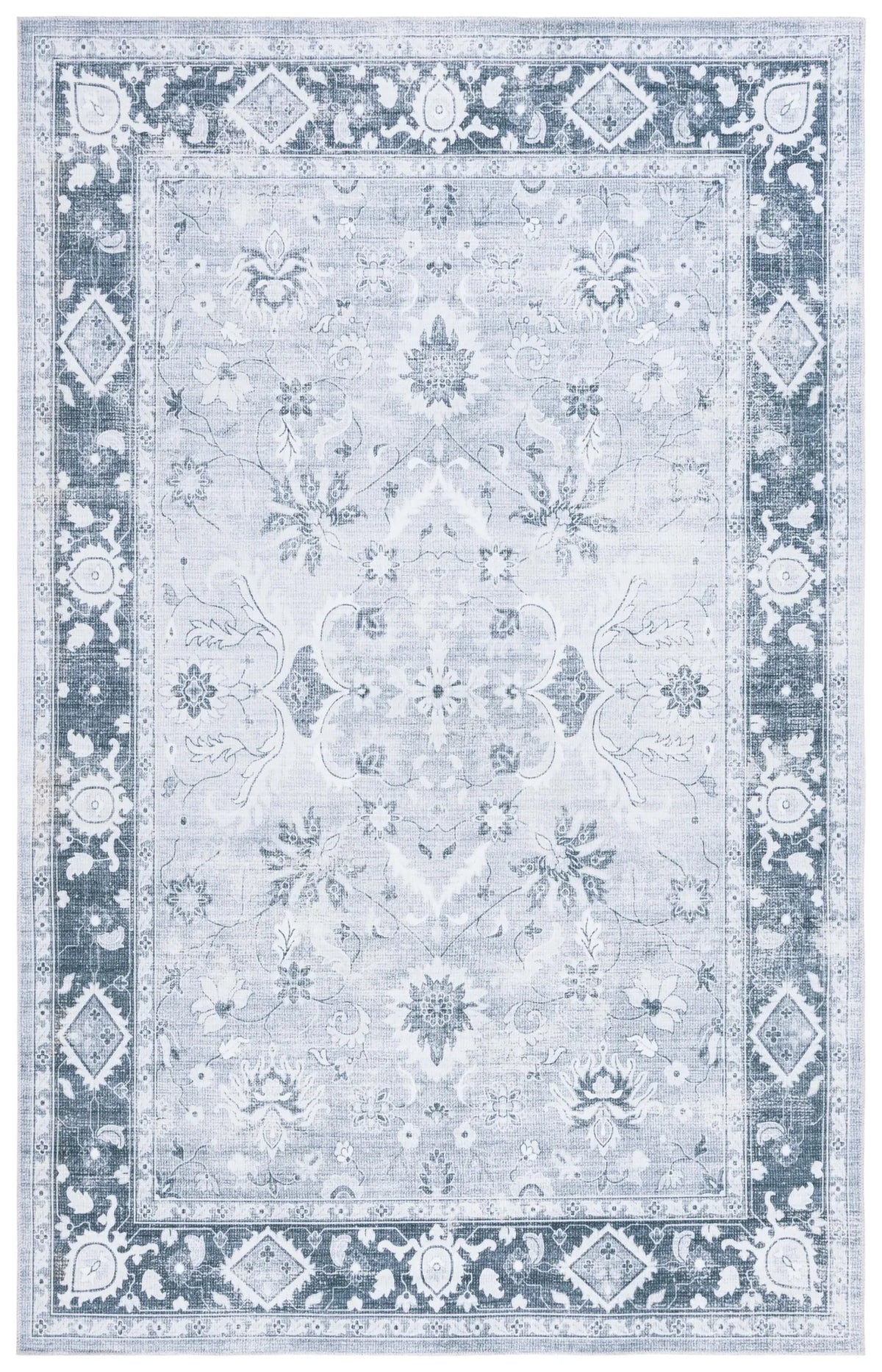 Safavieh Arizona 4'-0" x 6'-0" Rug in Light Grey / Grey Green
