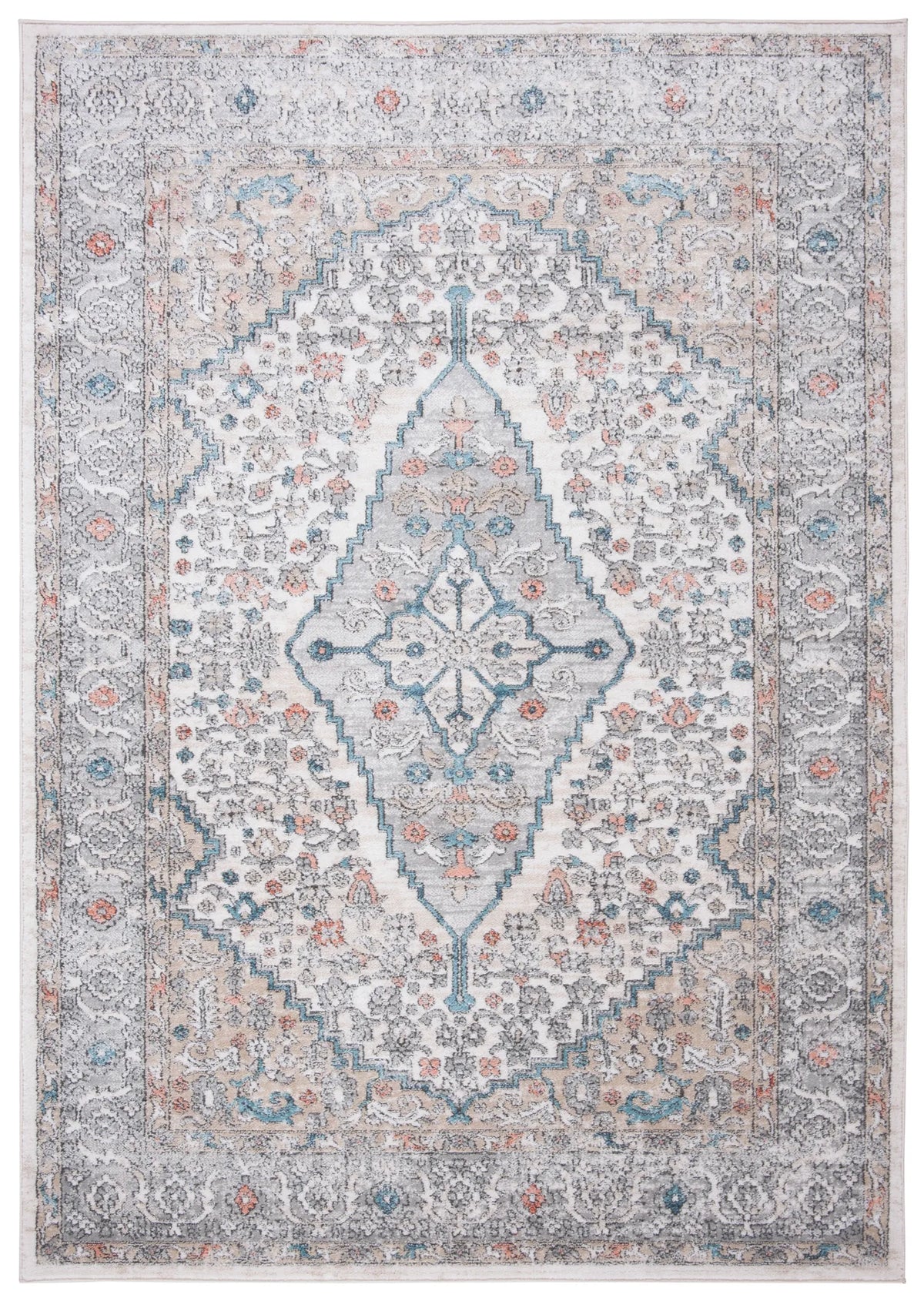 Safavieh Oregon 800 4'-0" x 6'-0" Rug in Grey / Ivory