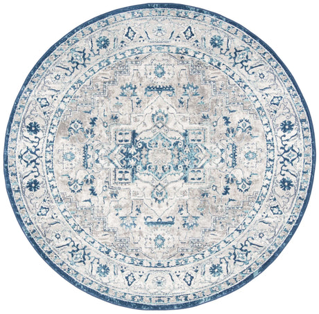 Safavieh Brentwood 10'-0" x 10'-0" Rug in Light Grey / Blue