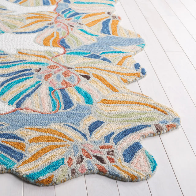 Safavieh Jardin 4'-0" x 6'-0" Rug in Ivory / Blue