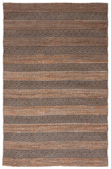 Safavieh Natural Fiber 4'-0" x 6'-0" Rug in Charcoal / Natural