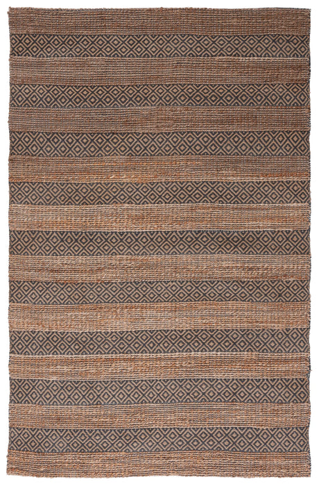 Safavieh Natural Fiber 4'-0" x 6'-0" Rug in Charcoal / Natural