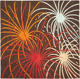 Safavieh Soho 6'-0" x 6'-0" Rug in Brown / Multi
