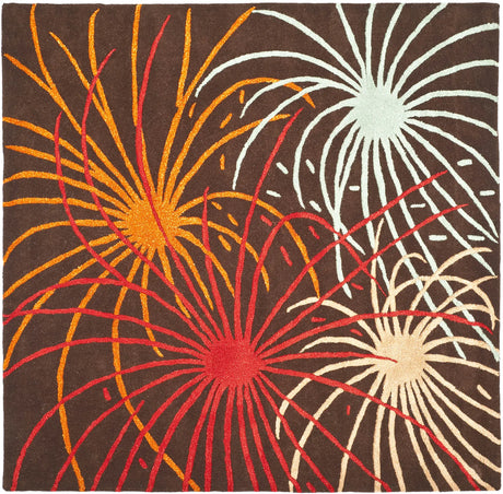 Safavieh Soho 6'-0" x 6'-0" Rug in Brown / Multi