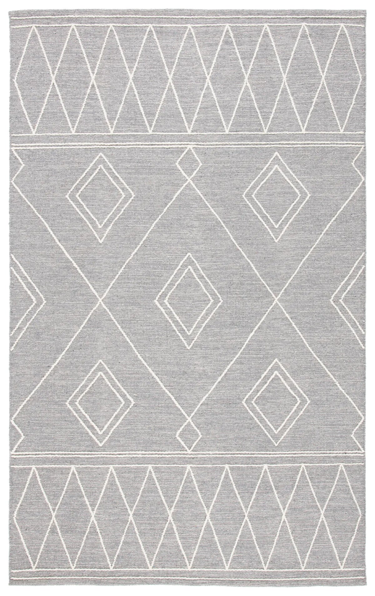 Safavieh Kilim 4'-0" x 6'-0" Rug in Grey / Ivory