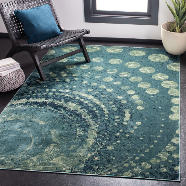Safavieh Constellation Vintage 4'-0" x 5'-7" Rug in Turquoise / Multi