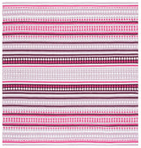 Safavieh Montauk 6'-0" x 6'-0" Rug in Pink / Ivory