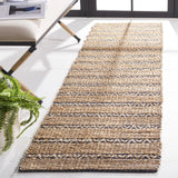 Safavieh Natural Fiber 2'-3" x 8'-0" Rug in Navy / Natural