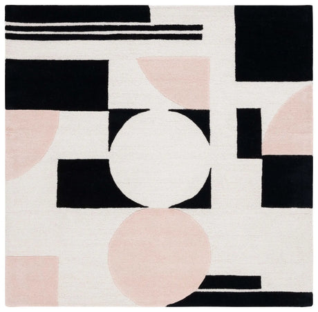 Safavieh Rodeo Drive 6'-0" x 6'-0" Rug in Blush / Black