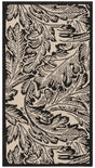Safavieh Courtyard 2'-0" x 3'-7" Rug in Sand / Black
