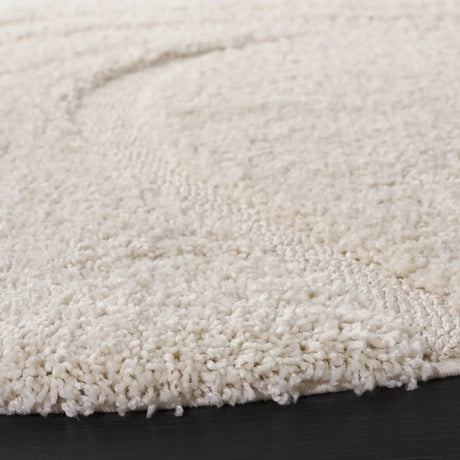 Safavieh Florida Shag 10'-0" x 10'-0" Rug in Creme / Creme