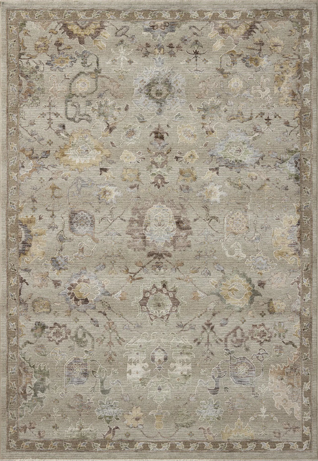 Loloi Aylin AYL-02 Fog / Plum Rug - main flat