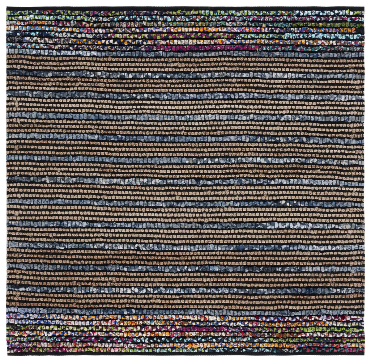 Safavieh Cape Cod 6'-0" x 6'-0" Rug in Natural / Blue