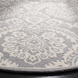 Safavieh Blossom 6'-0" x 6'-0" Rug in Dark Grey / Ivory