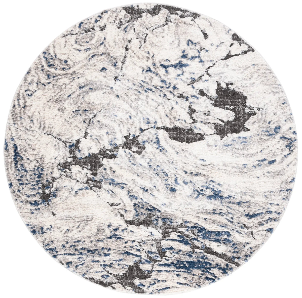 Safavieh Petra 6'-7" x 6'-7" Rug in Ivory / Blue
