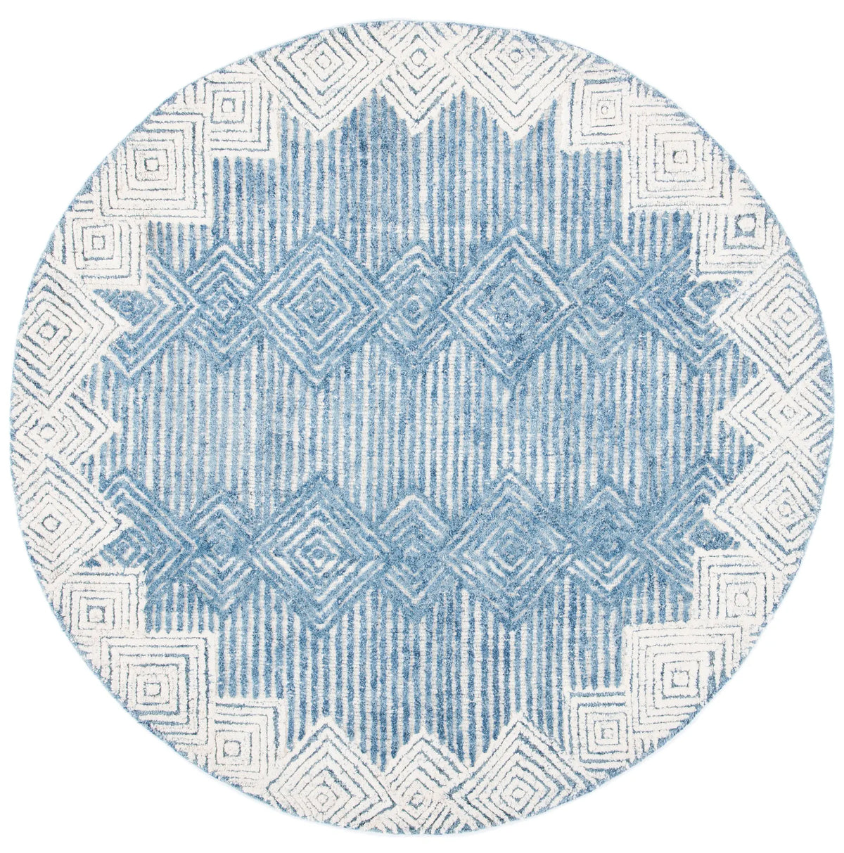 Safavieh Metro 6'-0" x 6'-0" Rug in Blue / Ivory