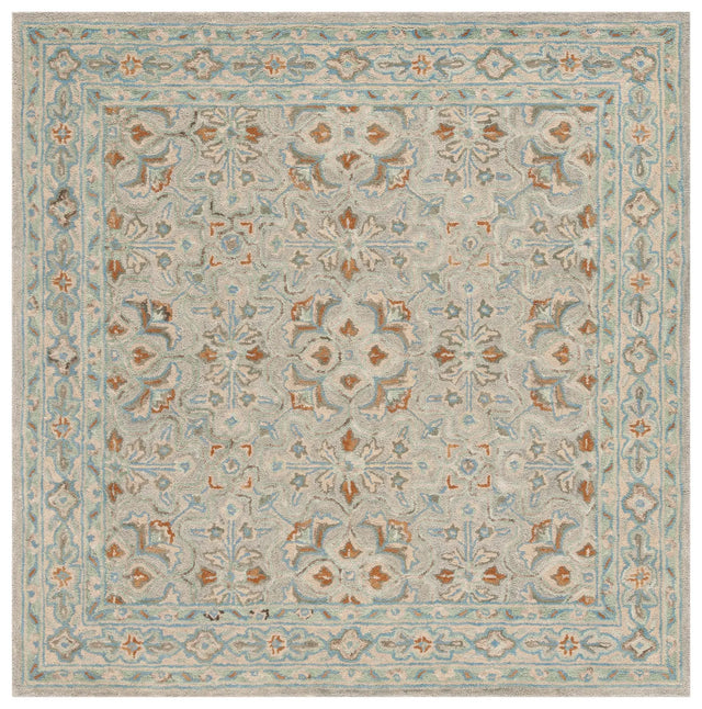 Safavieh Heritage 6'-0" x 6'-0" Rug in Green / Ivory