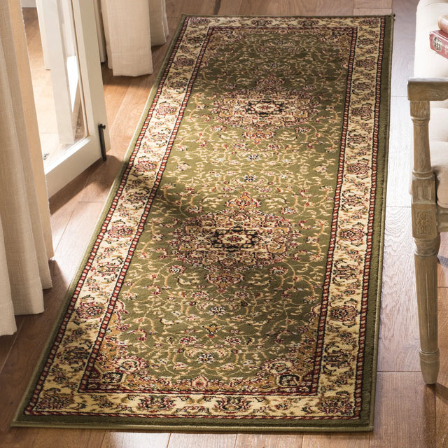 Safavieh Lyndhurst 2'-3" x 12'-0" Rug in Sage / Ivory