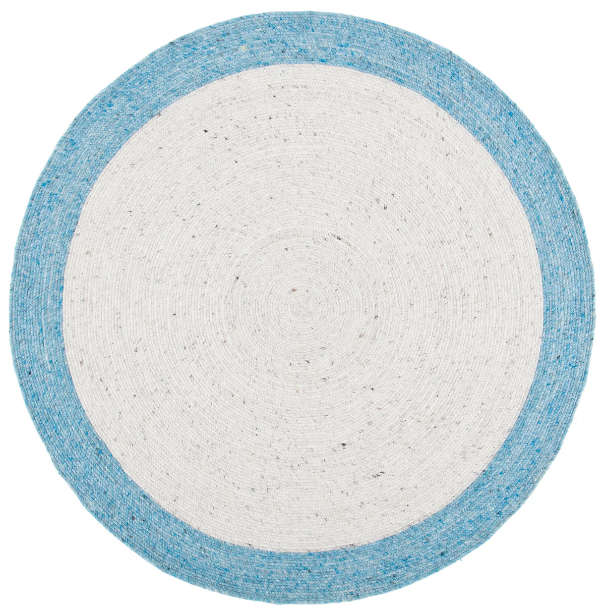 Safavieh Braided 5'-0" x 5'-0" Rug in Ivory / Blue