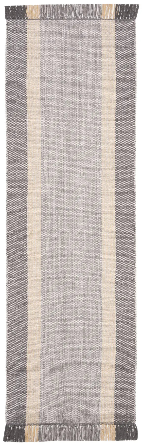 Safavieh Montauk 2'-3" x 7'-0" Rug in Mustard / Grey